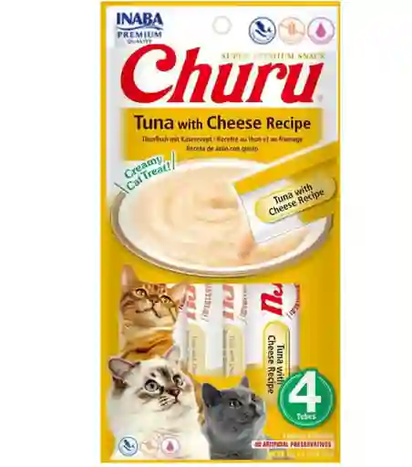 Churu Tuna With Cheese Recipe/bolsa X 4 Unds Amarilla 14 G
