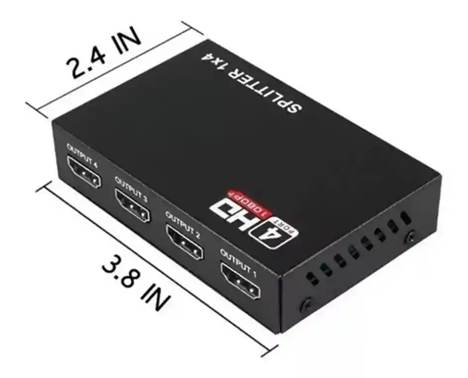 Multiplicador Splitter Hdmi 1 Entrada X 4 Salidas 1080p 1x4