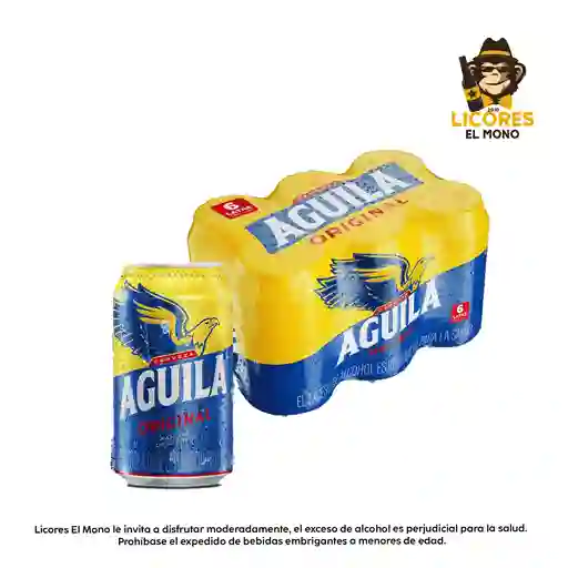 Cerveza Aguila Six Pack Lata