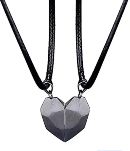 Collar Magnético De Corazón Para Parejas