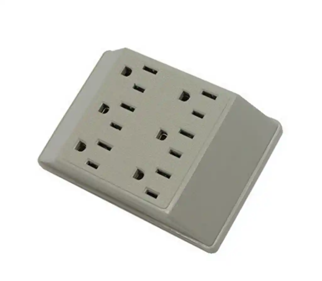 Multitoma De Pared 6 Puestos Para Toma Doble Tools
