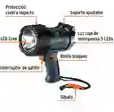 Linterna Recargable Led Alta Potencia 300lm 7w Truper