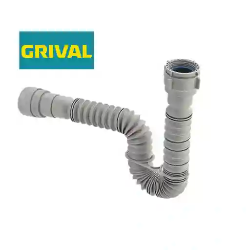 Sifon Flexible Sencillo Gris Grival 935473331