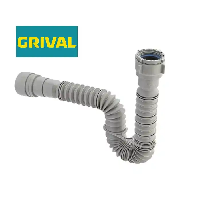 Sifon Flexible Sencillo Gris Grival 935473331