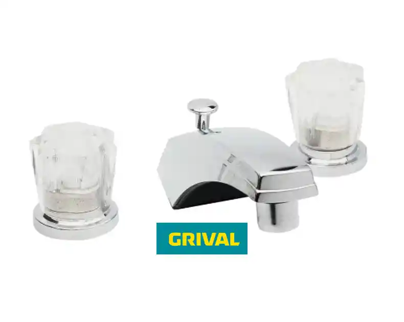 Mezclador Lavamanos 8" Briza Pomo Cristal Grival 321403331