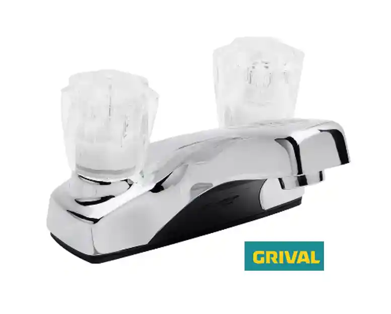 Mezclador Lavamanos 4" Briza Pomo Cristal Grival 321513331
