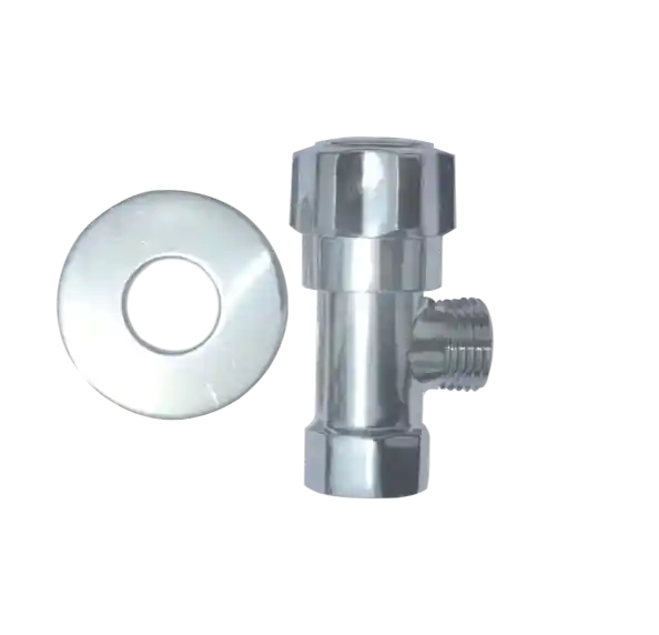 Valvula De Regulacion Sencilla Cromada Para Lavadora 1/2" X 3/4" Disaguas