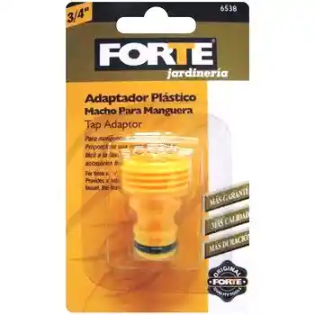 Adaptador Plastico Macho Manguera Forte