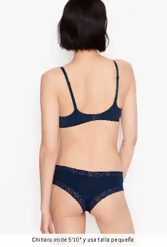 Panty Cheeky Talla S 3043 Navy - Victorias Secret