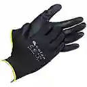 Guantes Negros Poliuretano X12 Pares Mecánico Seguridad Moto Talla 8