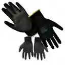 Guantes Negros Poliuretano X12 Pares Mecánico Seguridad Moto Talla 8