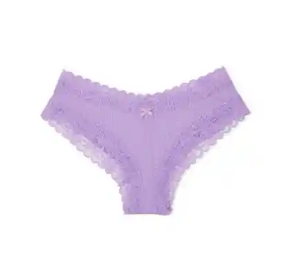 Panty Cheeky Talla S 3043 Lila Lace Waist Cotton