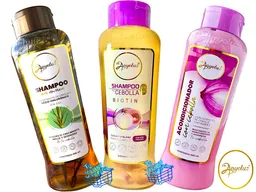  ANYELUZ Shampoo De Cebolla + Shampoo Romero + Acondicionador De Cebolla 