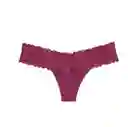Panty Lace Waist Cotton Thong Talla S - Kir - Victorias Secret