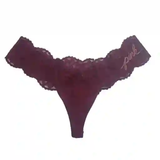 Panty Lace Waist Cotton Thong Talla S - Kir - Victorias Secret