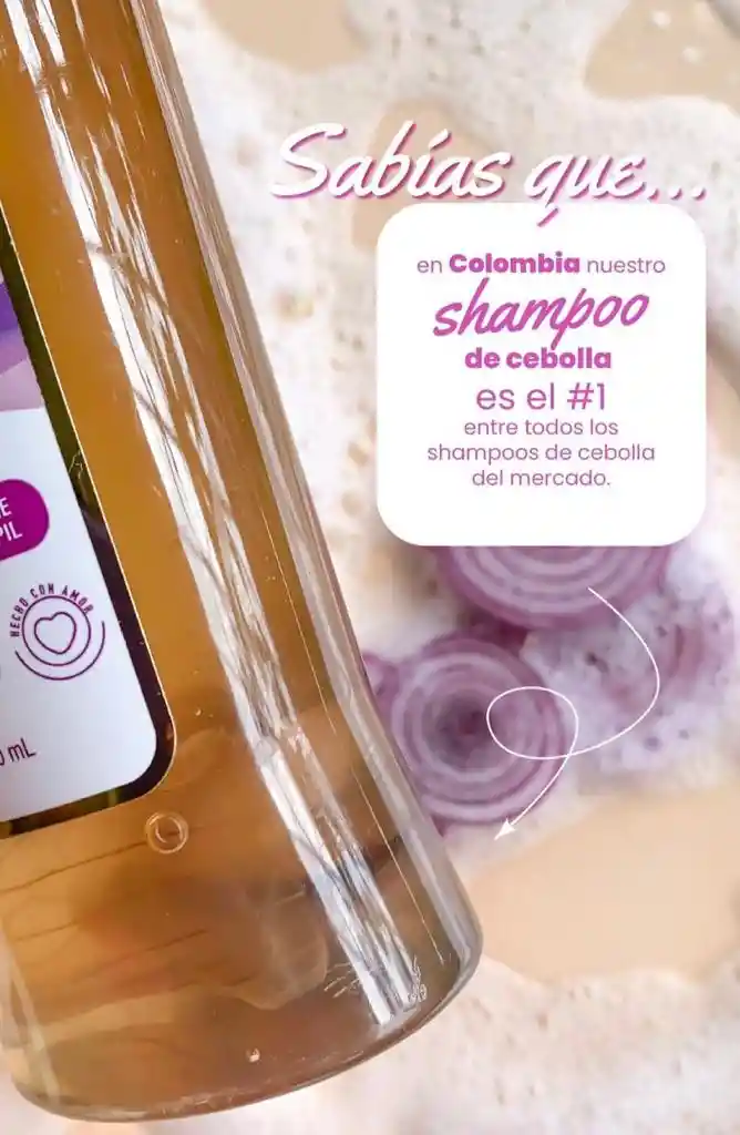  Shampoo De Cebolla + Terapia Capilar Tratamiento ANYELUZ 