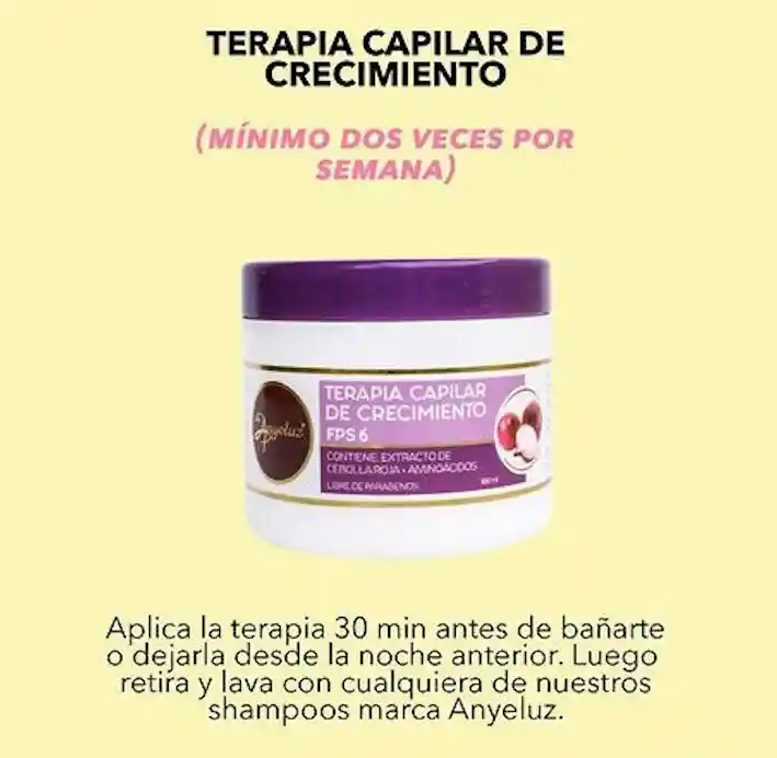  Shampoo De Cebolla + Terapia Capilar Tratamiento ANYELUZ 