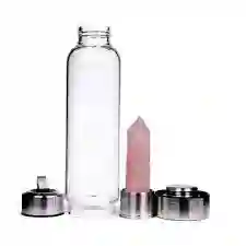 Termo Botella Con Cristales De Cuarzo