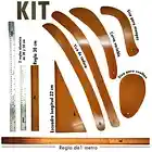 Kit Reglas Costura Coser Corte Curva Moda Regla