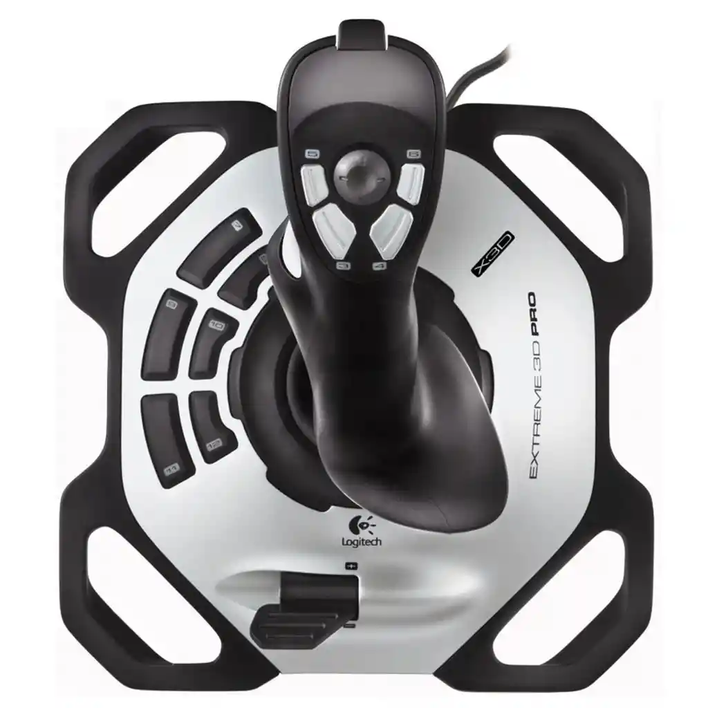 Control Joystick Logitech Extreme 3d Pro, Simulador De Vuelo