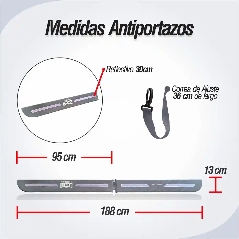 Anti Portazos Protector De Puertas Magnético Para Carro 4p Gris/blanco