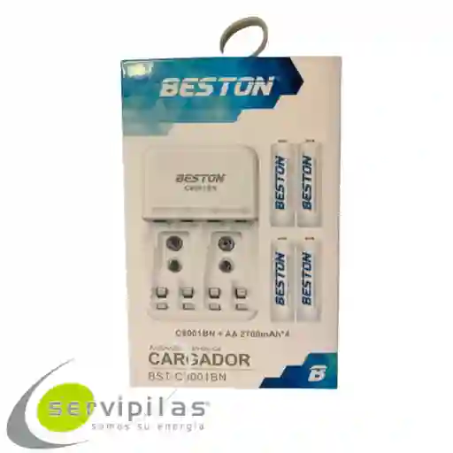 Cargador Beston Aa/aaa/9v Bst-c8001bn +4aa