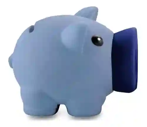 Alcancía Landik Mini Piggy Azul Claro