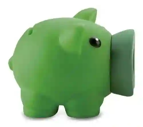 Alcancía Landik Mini Piggy Verde