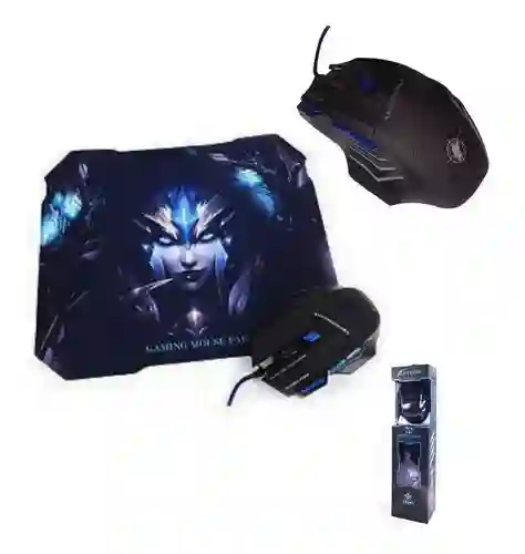 Mouse Gamer Keywin 7d 3200 Dpi + Pad Mouse