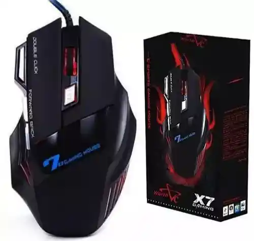 Gaming Mouse X7 7 Botones, Colores Impactantes