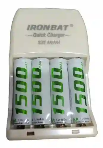 Ironbat 1500 Cargador De Pilas Aa/aaa