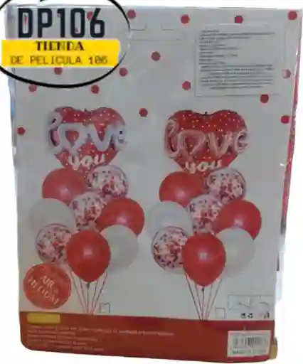 Globos Decoracion Love You X 9 Und