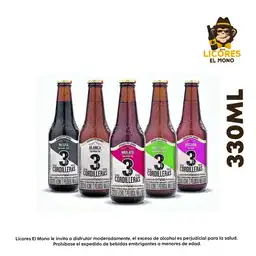 Cerveza Tres Cordilleras Botella 330ml