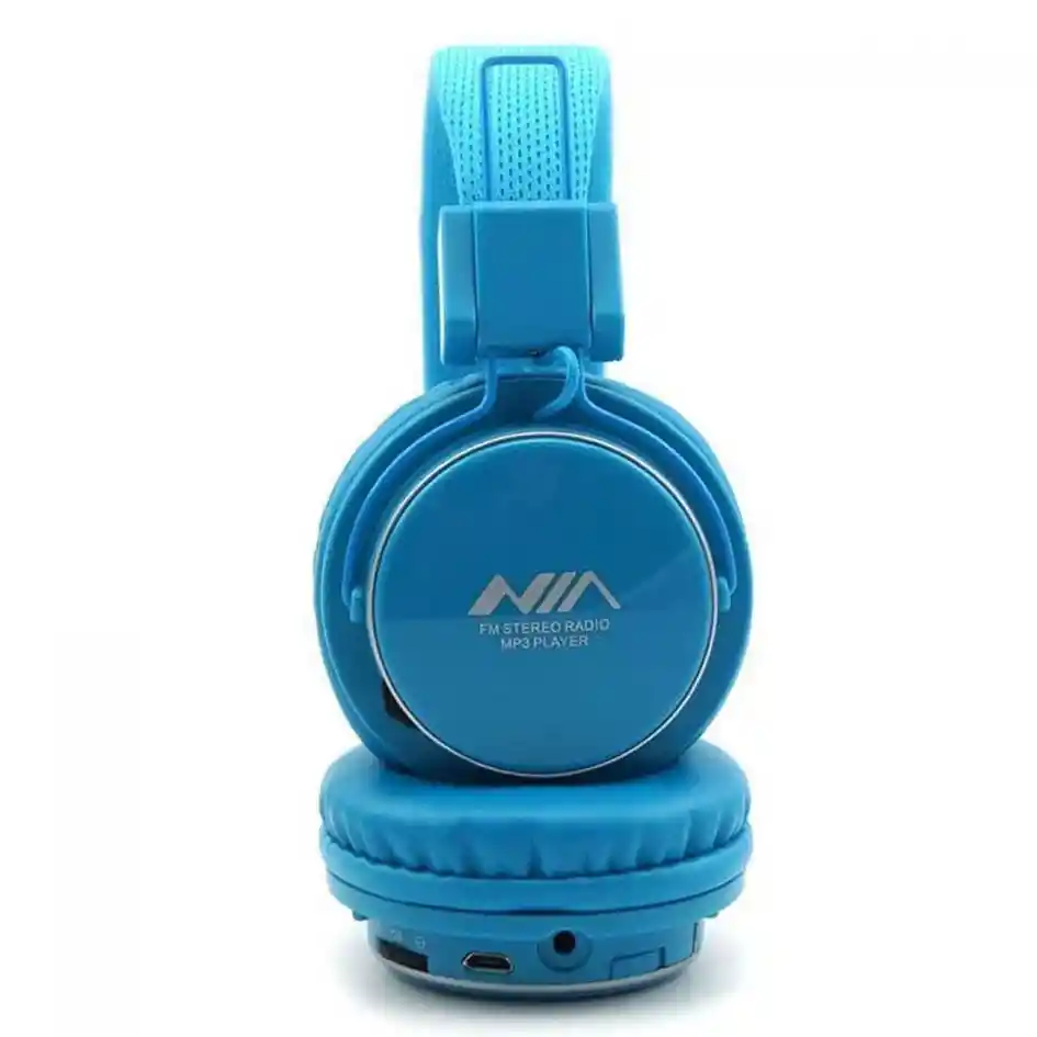 Audifono Bluetooth Nia Original X3 Micro, Sd Radio, Llamadas Azul