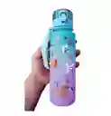 Termo Botella De Agua Motivacional Un Litro + Sticker