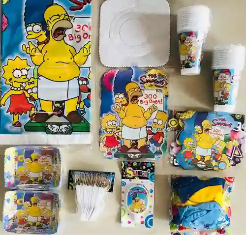 Kit Decoración Fiesta Cumpleaños Los Simpsons