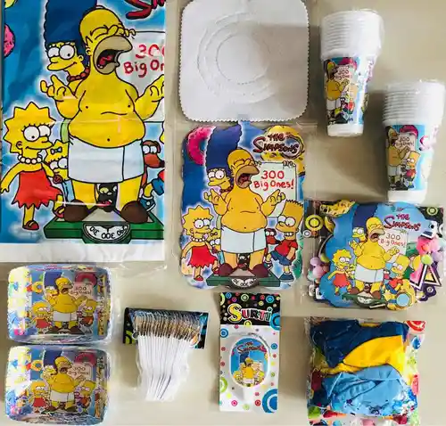 Kit Decoración Fiesta Cumpleaños Los Simpsons