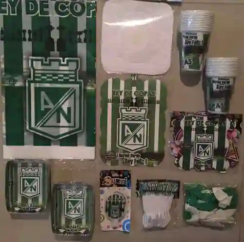Kit Decoración Fiesta Cumpleaños Atletico Nacional