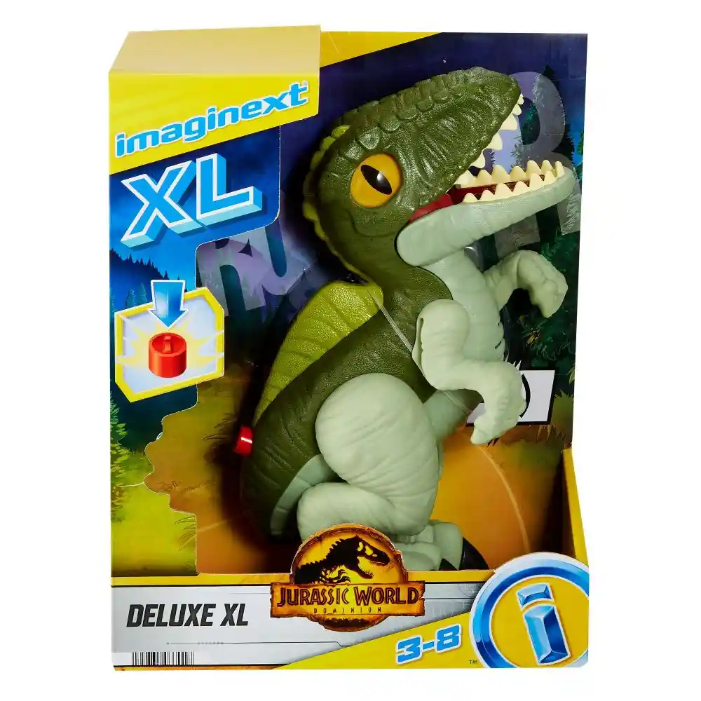 Imaginext Jurassic World Dinosaurio De Juguete Xl Deluxe Mattel