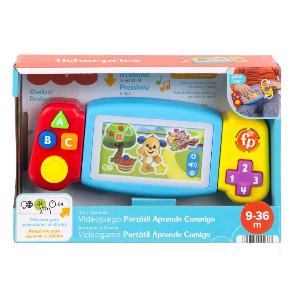   Fisher Price  Juguete Para Bebes Videojuego Portatil Aprende 