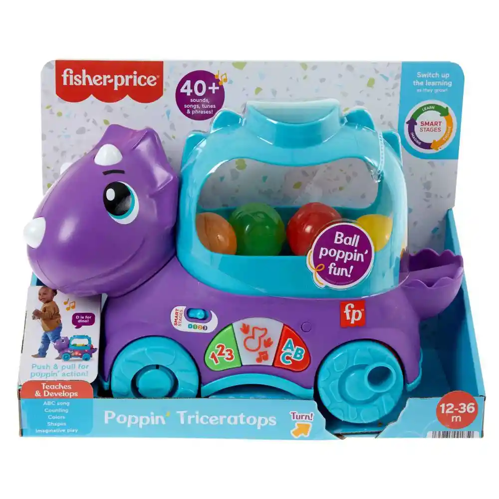   Fisher Price  Juguete Para Bebes Dino Pelotitas Divertidas 