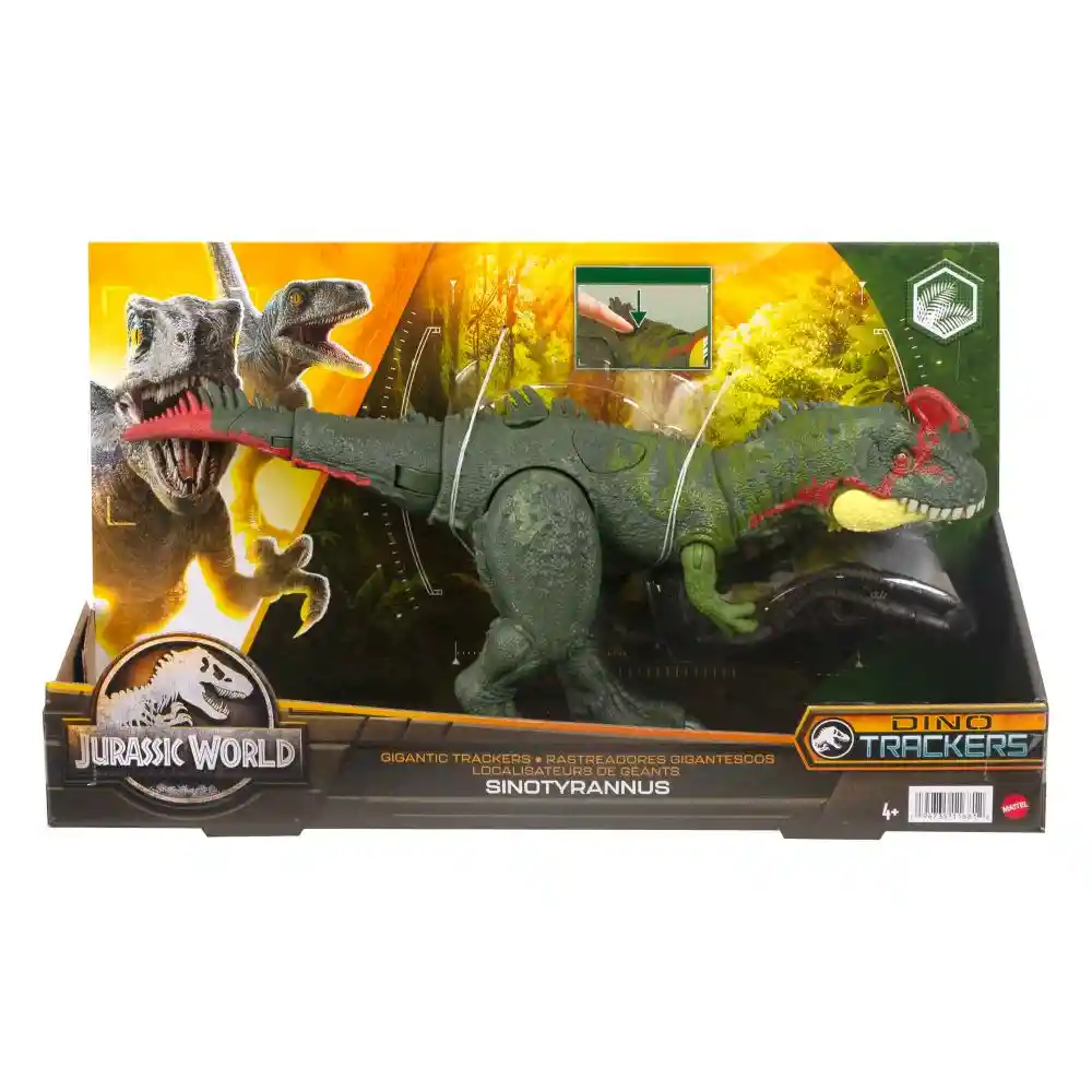 Jurassic World Dinosaurio De Juguete Sinotyrannus Rastreador Mattel