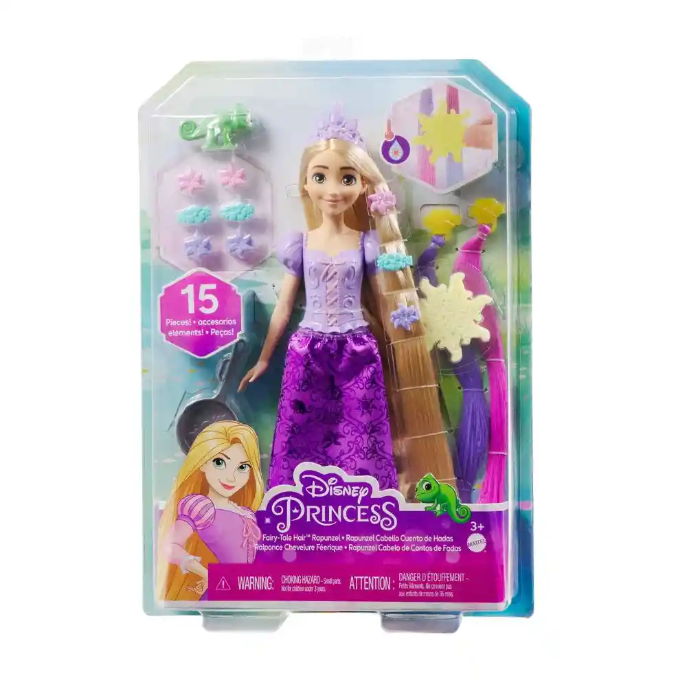 Disney Princesa Muñeca Rapunzel Cabello De Cuentos De Hadas Mattel