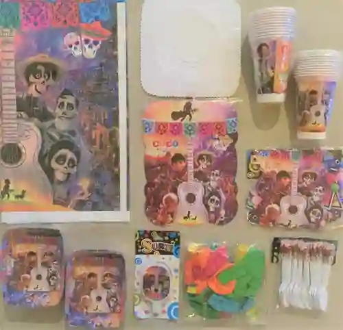 Kit Decoración Fiesta Cumpleaños Coco