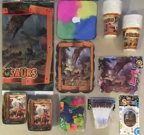 Kit Decoración Fiesta Cumpleaños Dinosaurios