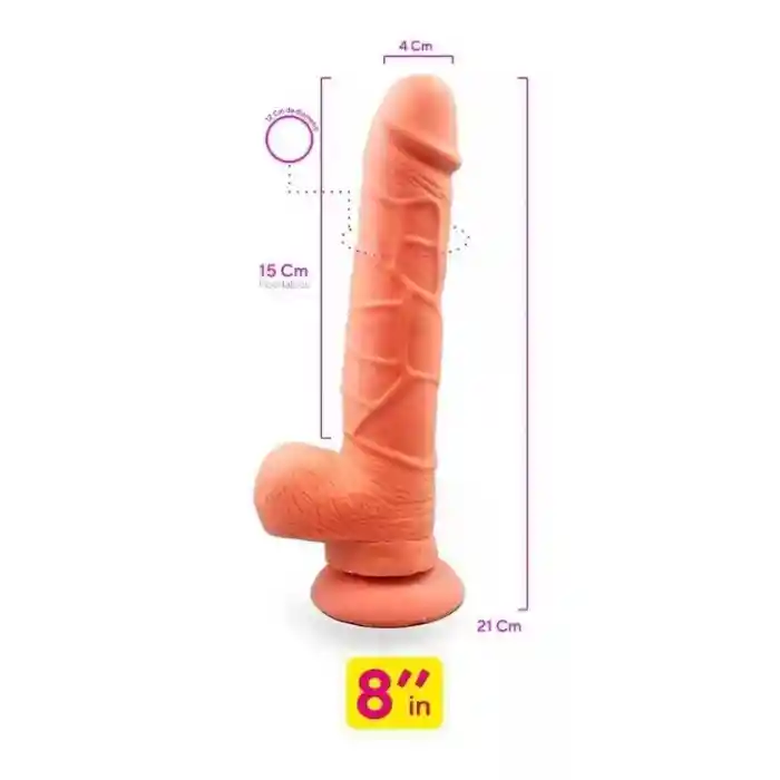 Dildo Consolador Realista Con Chupa