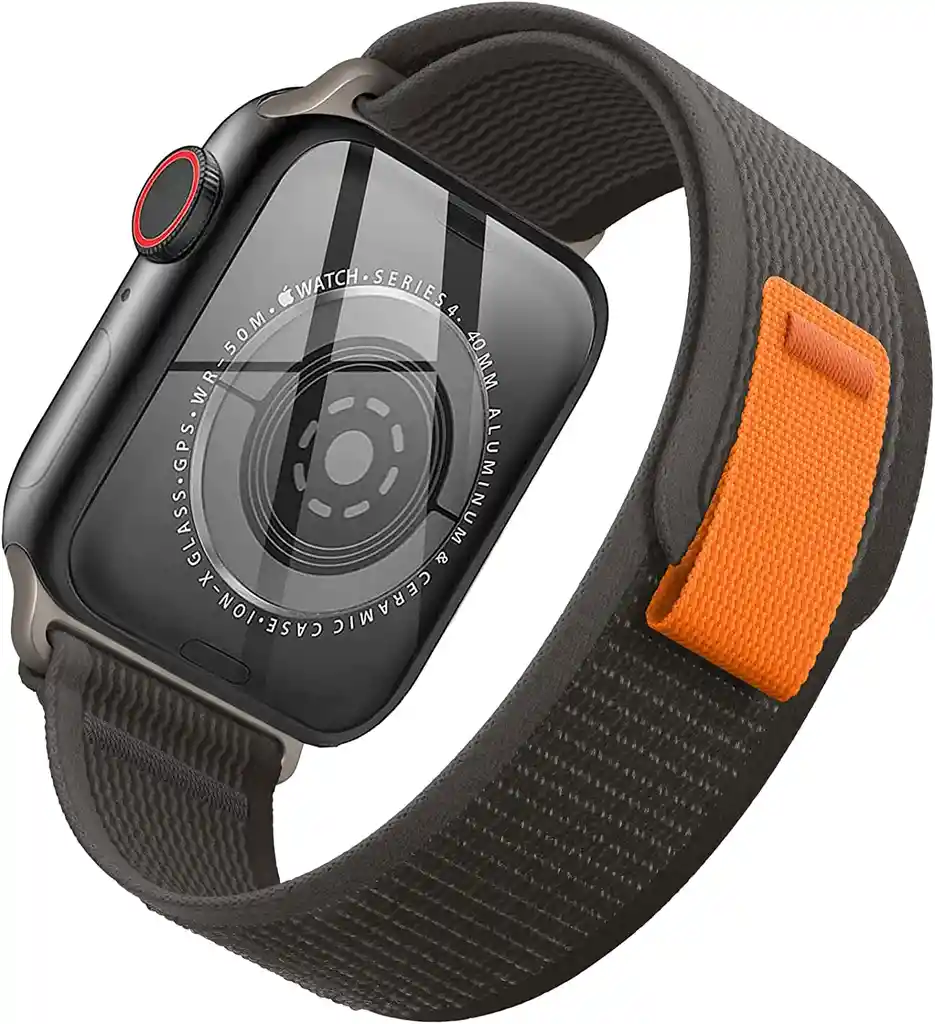 Correa Manilla Trail Loop Para Apple Watch 42 44 45 49 Negra