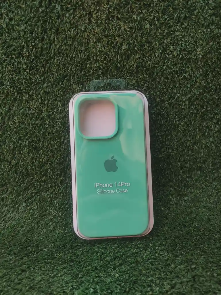 Iphone 14 Pro | Forro Protector| Silicone Case | Verde Aguamarina | Iphone | Carcasa | Funda | Anti Humedad