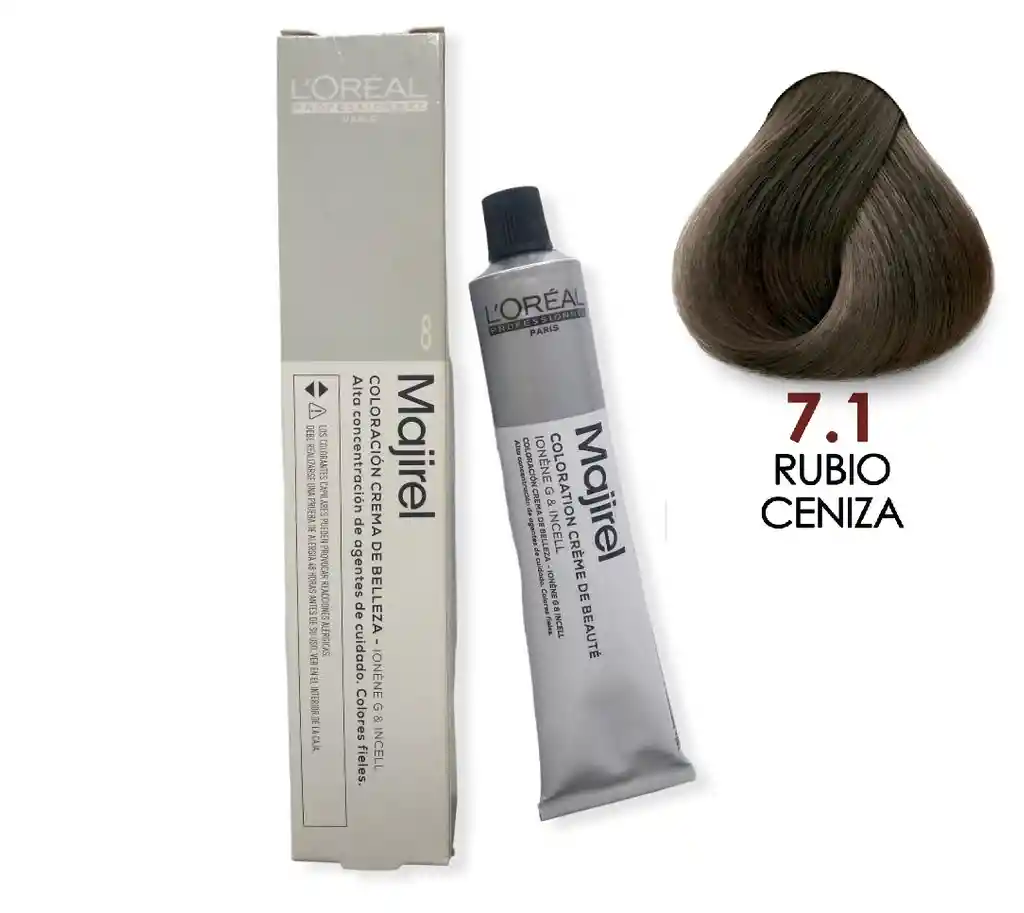 Loreal Majirel Tinte Rubio Ceniza 7-1