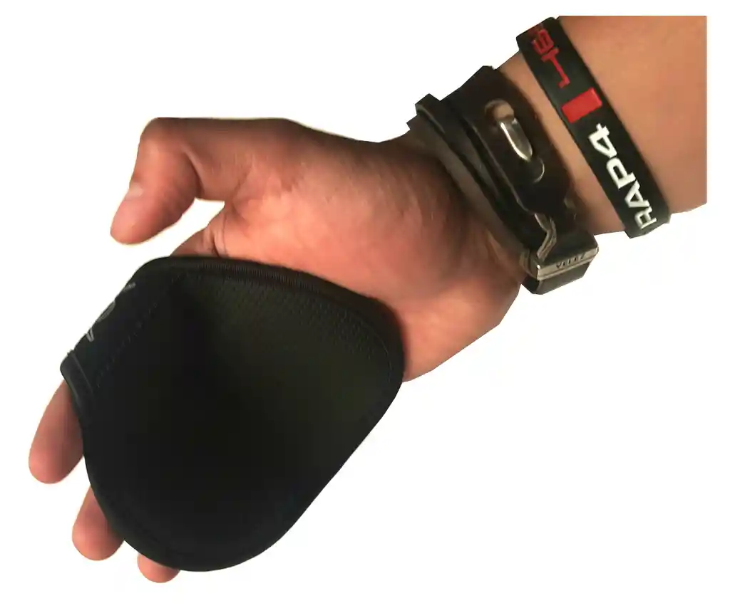 1 Par Manillas Calleras Protectores De Mano Para Pesas Gtechz - Negro